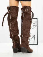 Cizme Dama cu Toc 52259 BROWN | GALLEVANI