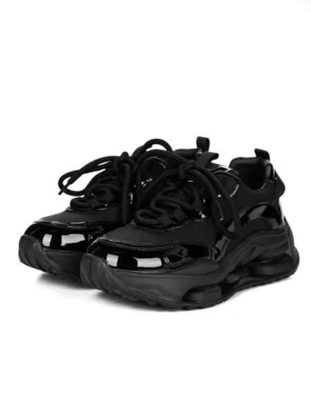 Pantofi Sport Dama din piele naturala S5361 BLACK | FRANCO GERARDO