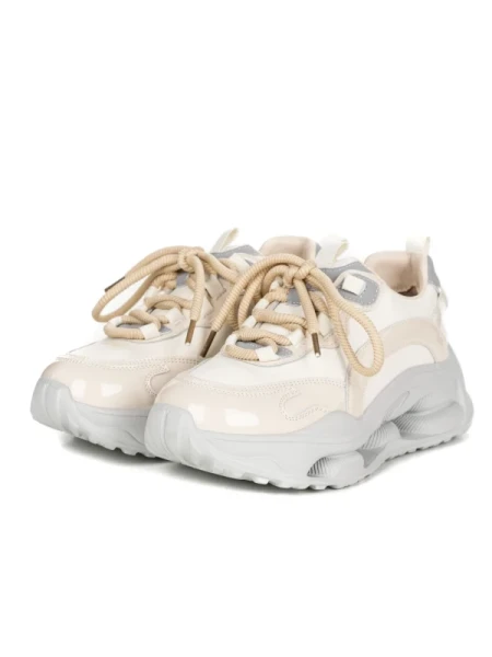 Pantofi Sport Dama din piele naturala S5361 CREAM | FRANCO GERARDO
