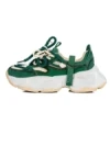Pantofi Sport Dama din piele naturala 2586 CREAM-GREEN | FRANCO GERARDO