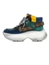 Pantofi Sport Dama din piele naturala HD7672 BLUE-GREEN | ADVANCER