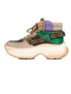Pantofi Sport Dama din piele naturala HD7672 APRICOT-GREEN | ADVANCER