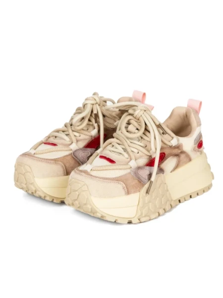 Pantofi Sport Dama cu Platforma 2587 CREAM | FRANCO GERARDO