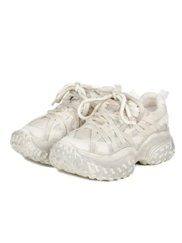 Pantofi Sport Dama din piele naturala F5150 CREAM | ADVANCER