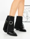 Botine cu Toc Gros 4005 BLACK | SEASOND