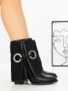Botine cu Toc Gros 4005 BLACK | SEASOND