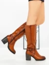 Cizme Dama cu Toc 5300 CAMEL | SEASOND