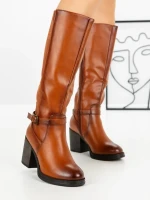 Cizme Dama cu Toc 5300 CAMEL | SEASOND