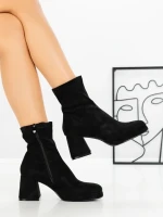 Botine cu Toc Gros 5724 BLACK | SEASOND