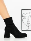 Botine cu Toc Gros 5724 BLACK | SEASOND