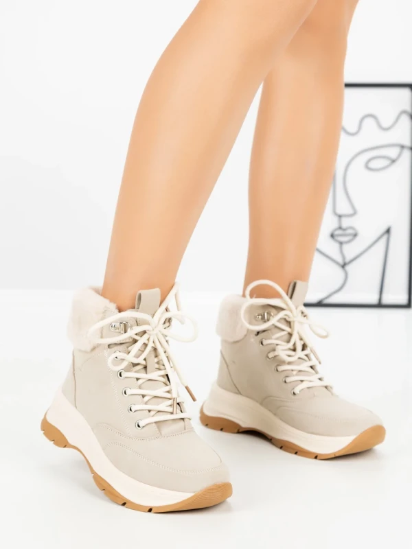 Ghete Dama cu Platforma 3015 BEIGE | SEASOND