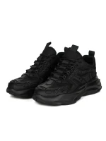 Pantofi Sport Barbati din piele naturala 24210 BLACK | ADVANCER