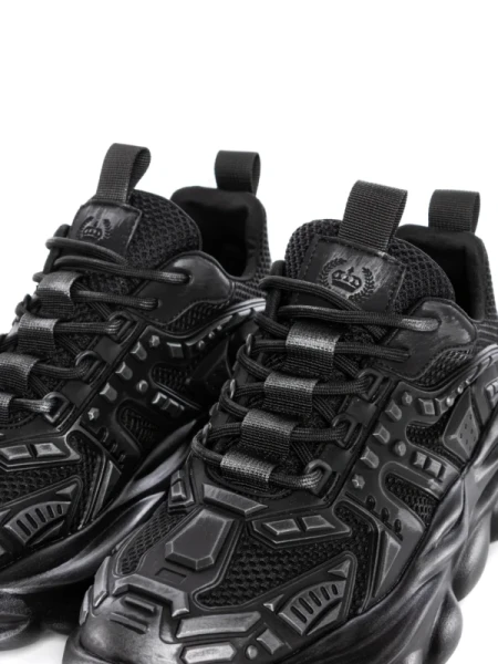 Pantofi Sport Barbati din piele naturala 24210 BLACK-GREY | ADVANCER