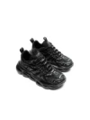 Pantofi Sport Barbati din piele naturala 24210 BLACK-GREY | ADVANCER
