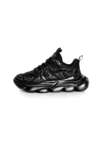Pantofi Sport Barbati din piele naturala 24210 BLACK-GREY | ADVANCER