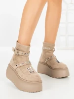 Ghete Dama cu Platforma 56WL15 APRICOT | MEI