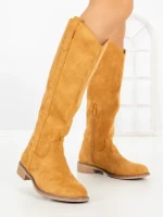 Cizme Dama cu talpa joasa LQ-116 CAMEL | STEPHAN