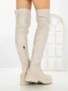 Cizme Dama cu talpa joasa C-201 BEIGE | STEPHAN