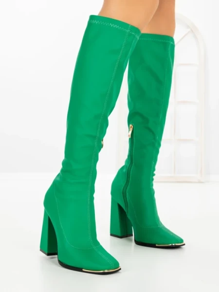 Cizme Dama cu Toc C-239 GREEN | STEPHAN