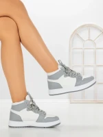 Sneakers Dama F005 WHITE-GREY | COSTA SOL