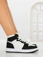Sneakers Dama F005 WHITE-BLACK | COSTA SOL