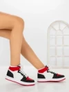 Sneakers Dama F005 BLACK-WHITE-RED | COSTA SOL