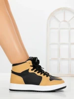 Sneakers Dama F005 YELLOW-BLACK | COSTA SOL