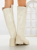 Cizme Dama cu talpa joasa 9050 BEIGE | CM