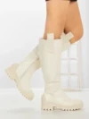 Cizme Dama cu talpa joasa 9050 BEIGE | CM