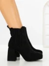 Botine cu Toc Gros 9110 BLACK | CM