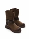 Ghete Dama din piele naturala 5150-2 KHAKI | ADVANCER