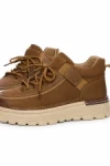 Ghete Barbati din piele naturala R028-1 KHAKI | ADVANCER