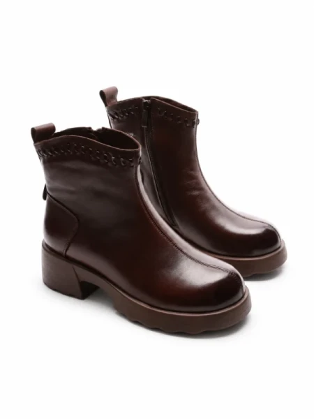 Ghete Dama din piele naturala M5221-2 BROWN | ADVANCER