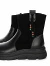 Ghete Dama din piele naturala 99312 BLACK | ADVANCER