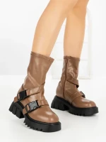 Ghete Dama cu Platforma YZ21-25 KHAKI | H&D