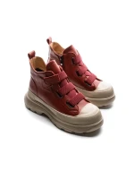 Ghete Dama din piele naturala 66082 RED | ADVANCER