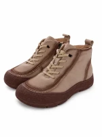Ghete Dama din piele naturala 9517 CREAM | ADVANCER
