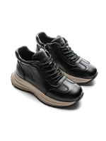 Ghete Dama din piele naturala 80721 BLACK | ADVANCER