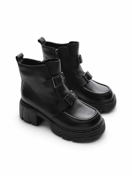 Ghete Dama din piele naturala 7194-6 BLACK | ADVANCER