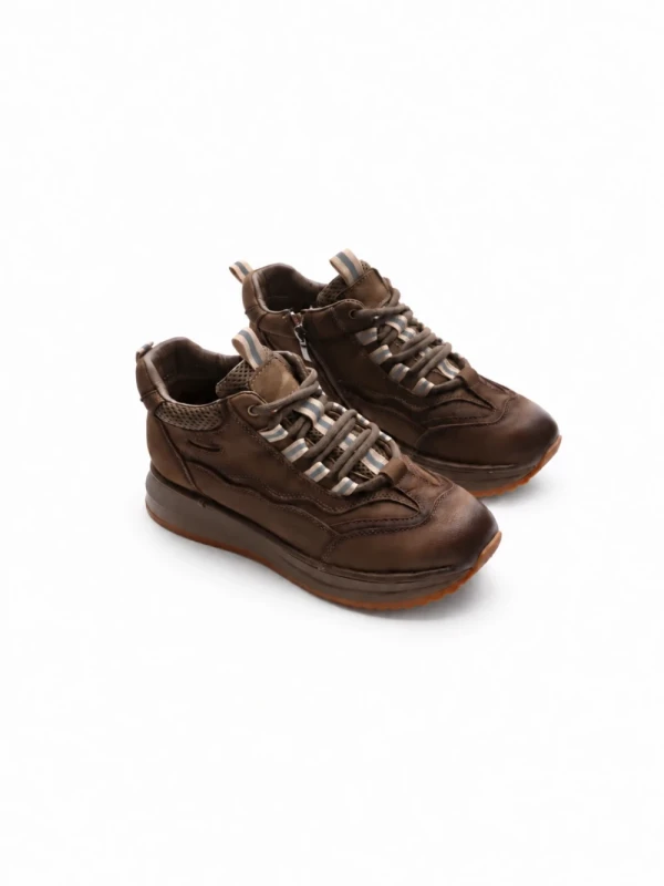 Ghete Dama din piele naturala A007 KHAKI | ADVANCER