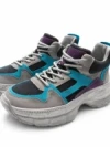 Pantofi Sport Dama din piele naturala HD7673 DARK GREY-BLUE | ADVANCER