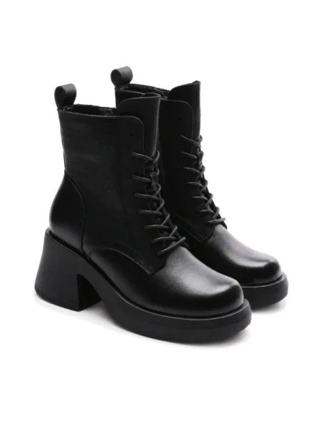 Ghete Dama din piele naturala M5307 BLACK | ADVANCER