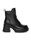 Ghete Dama din piele naturala M5307 BLACK | ADVANCER