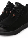 Ghete Dama din piele naturala 5782 BLACK | ADVANCER