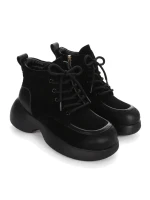 Ghete Dama din piele naturala 1575-2 BLACK | ADVANCER
