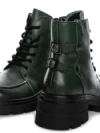 Ghete Dama din piele naturala M5808-2 GREEN | ADVANCER