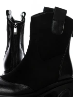 Ghete Dama din piele naturala 2202-1 BLACK | ADVANCER