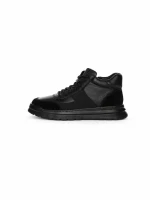 Ghete Barbati din piele naturala CM611 BLACK | ADVANCER