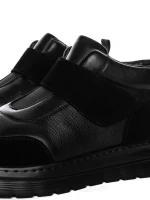 Ghete Barbati din piele naturala CM610 BLACK | ADVANCER