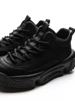 Ghete Barbati din piele naturala 01701 BLACK | ADVANCER
